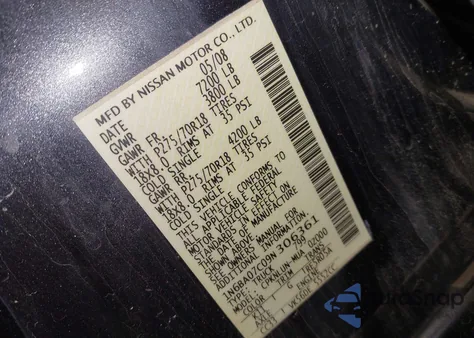 2009 Nissan Titan Pro-4X z USA, uszkodzony, nr VIN 1N6BA07C09N306361